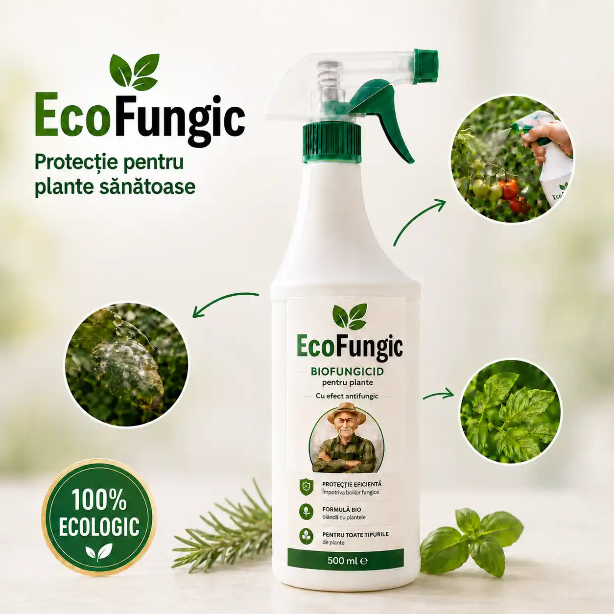 EcoFungic - Scapă de Mucegai și Putregai pe Plante
